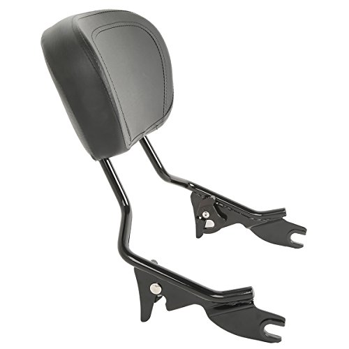 XMT-Moto Detachables Sissy Bar Upright w/Backrest pad fits for Harley Davidson Touring Road Glide FLTRX Electra Glide FLHT Road King FLHR Street Glide FLHX 2009-later,Vivid Black - Thumbnail 2