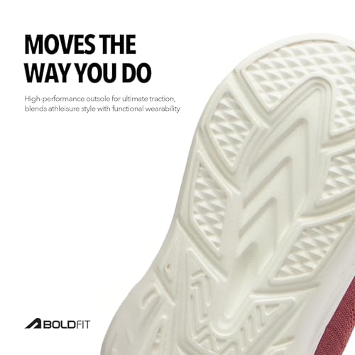 Image of Boldfit Shoes for Woman Soft Sole Women Shoes Memory Foam Walking Shoe for Women Slip on Shoe Woman Anti Skid Foot Wear for Ladies for All Day Walking