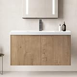 SSLine Wall Mounted Bathroom Vanity with Sink Combo Modern 36-Inch Single Bathroom Vanity Set with T