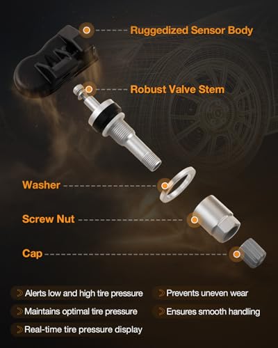 Capteurs TPMS préprogrammés pour corriger les alertes de pression pneus sur Subaru Outback - 7
