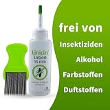 Linicin Lotion mit Läusekamm (100 ml) - Läusemittel zur Behandlung von Kopfläusen, inkl. Läusekamm...