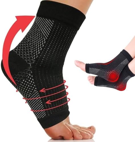 Par de Meias De Compressão Para Alivio De Dores Inchaços Fascite ...