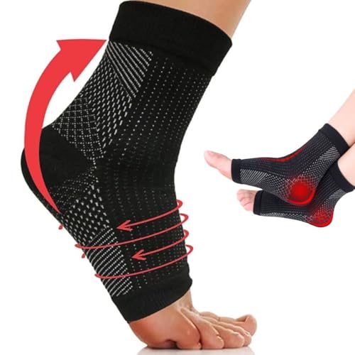 Par de Meias De Compressão Para Alivio De Dores Inchaços Fascite Esporão Tornozeleira Ortopédica Sem