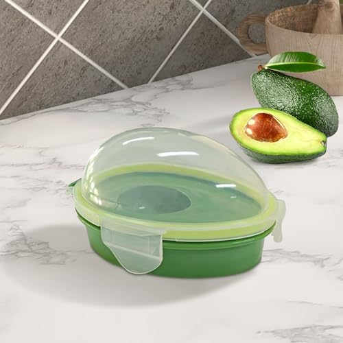 Avocado Food Saver Stretch Pod - Avocado Fresh Keeper, Portable & Reusable Storage, One Size, Green