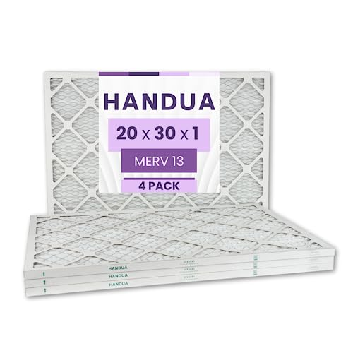 Handua 20x30x1 MERV 13 Air Filter, 4 Pack