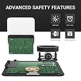 Cargador Inal mbrico COLSUR 6 en 1 Estaci n de Carga Inductiva con 15W L mpara de Mesa Despertador para iPhone 12 13 Pro MAX Mini Apple Watch 7 6 5 4 3 2 Airpods Pro Samsung con Adaptador QC3 0