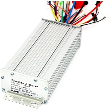 HEXEH Electric Bike Controller 48V-84V 1500W 45Amax BLDC Motor Controller E-Bike Brushless Sensor/Sensorless Dual Mode Speed Driver HEXEH Electric Bike Controller 48V-84V 1500W 45Amax BLDC Motor Controller E-Bike Brushless Sensor/Sensorless Dual Mode Speed Driver