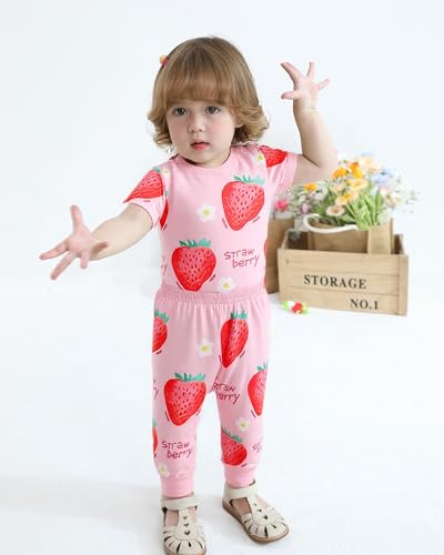 NZRVAWS Newborn Baby Boy Girl Clothes Unisex Infant Romper Pants Set Hat 4-Pack Outfits 0-12 Months 16 Pieces Toddler2