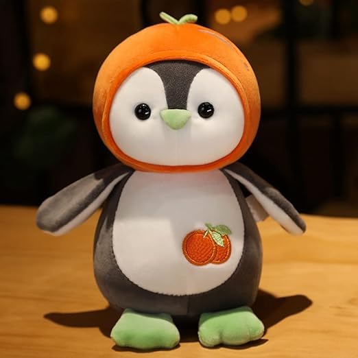 AAYU Baby Penguin Stuffed Animal | Soft Penguin Plush Toys | Plushie Doll | Hug Pillow Super Kawaii Gift for Birthday Girls and Lovers (Orange)