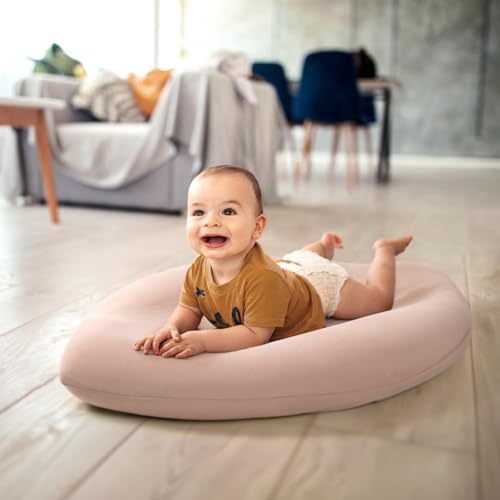 Image of Baby Lounger Cover: Skin-Friendly & Breathable Slipcover | for Lounging & Playtime - Snug Fit & Zipper-Free for Safty Daily Homeuse - Must Have for New Parents