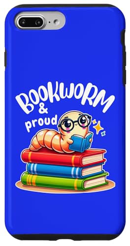 Coque pour iPhone 7 Plus/8 Plus Bookworm & Proud Funny Quote Reading Book T-shirt