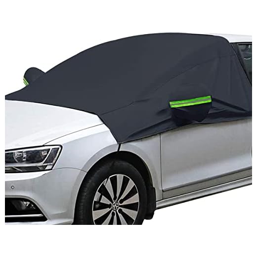 OMIGAO Extra Large Windshield Snow Ice Cover with Side Mirror Covers, Protects Windshield and Wipers from Weatherproof, Rain, Sun, Frost, Vehicles, Cars Trucks Vans and SUVs (94.5" x 65")
