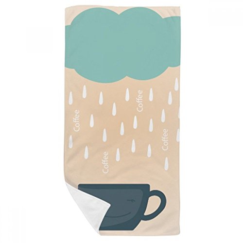 Serviette de bain météo nuage de pluie 35x70cm douce pour visage