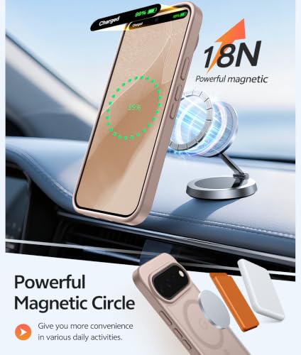 Image of FNTCASE for Google Pixel 11 Pro Case /Pixel 11 Case, with Screen Protector | Fit for Magsafe, Translucent Matte, 14FT Military Grade Drop Protection, Shockproof Protective Phone Cover, Desert Gold