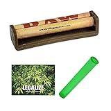 RAW Drehmaschine 110mm Ecoplastik Hanfplastik Joint Dreh-Maschine Paper Wickler + Joint Tube u. Sticker