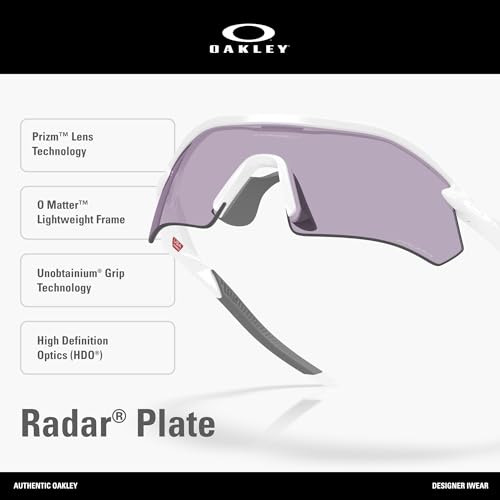 Image of Oakley Unisex Radar Plate Rectangular Sunglasses