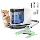 【100℃蒸気&60℃加熱&18000Pa超強吸引力】uwant スチームクリーナー 高温リンサークリーナー 加熱式カーペットクリーナー アタッチメントセット付き (5つのプロ仕様のブラシヘッド+布製品専用洗浄液) 2-in-1大容量水タンク 布洗浄機乾湿両用 ソファクリーナー 布製品/ファブリック/マットレス/ペット用シート/ぬいぐるみ/車用掃除機/掃除用品 (スタンダード)