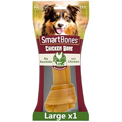 Smartbones Large Chicken Bone Rawhide Free Chew Dog Treats