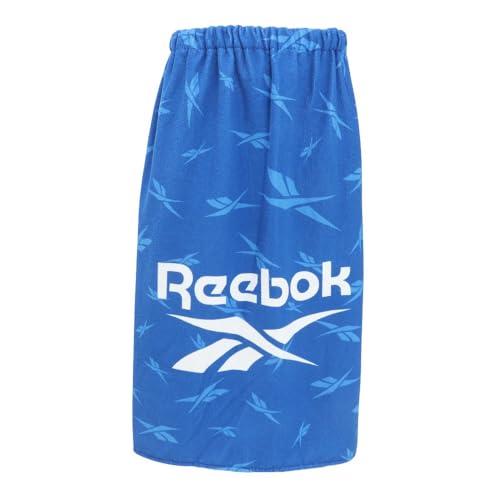 リーボック（REEBOK） ラップタオル 水泳 PE80丈総柄巻きタオル 青 80cm丈 125411 BL 大判 スイムタオル プール 水泳 子供（ブルー/ＦＦ/Men's、Jr）