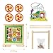 Wooden Activity Cube 6 in 1 Montessori Educational Learning Sensory Toys for 1 Year Old 12-18 Months Boys Girls First Birthday Gifts for Baby Toddler Toys Age 1-2 Bead Maze Shape Sorter Abacus