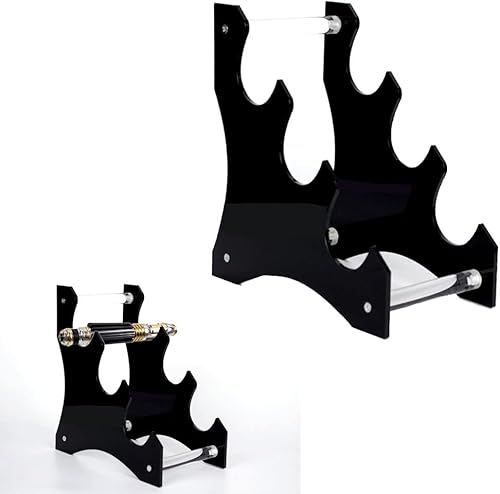 Soporte de sable de luz, soporte de espada, gancho de espada, soporte de exhibición de sable de luz de escritorio acrílico de 3 capas, soporte de