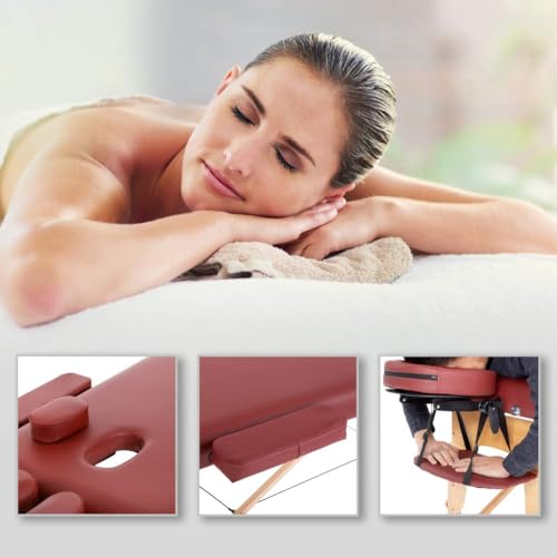 BestMassage Massage Bed Portable Massage Table 24 Inch Wide Lash Bed Height Adjustable 2 Folding Spa Table with Non-Woven Bag for Spa Footmassage Facial CareSpa Tattoo by BestMassage - Image 5
