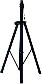Suporte para Caixa de Som Universal, 5 a 15 Polegadas, Altura Ajustável 95cm a 1,80m, Aço de Alta Resistência, Preto