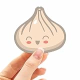 Mini Dumpling Sticker for Laptop - Cute Chinese Food Xiao Long Bao Decals for Hydroflask Water Bottle - Aesthetic Kawaii Gifts for Girls