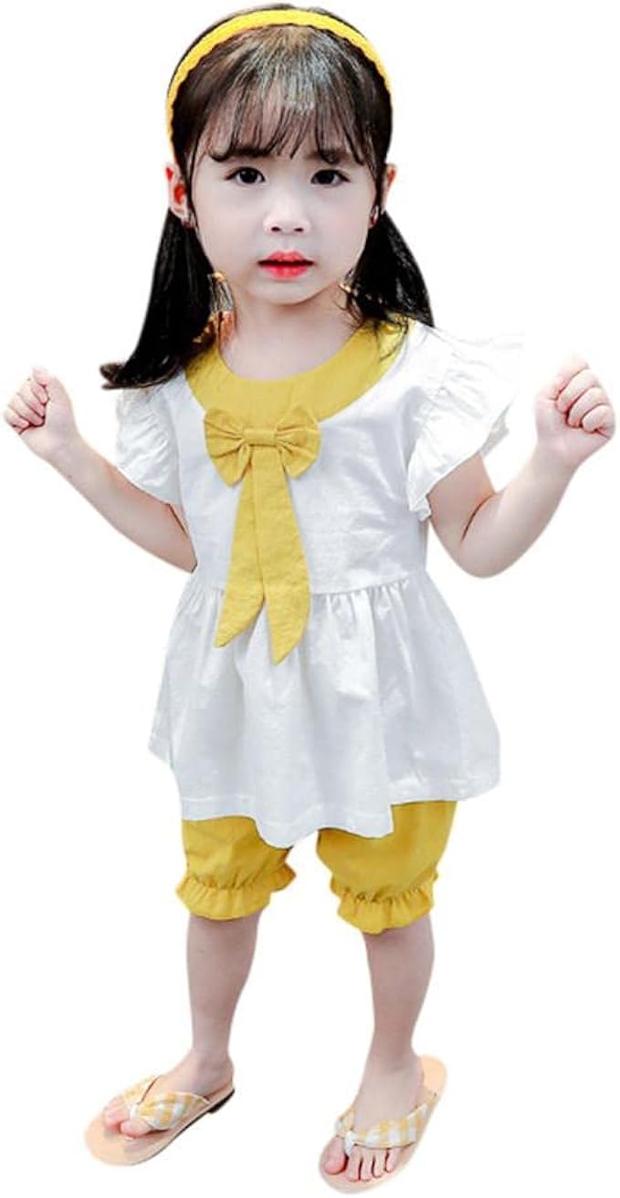 Amazon Co Jp ベビー服 女の子 80 夏 Cousannory 女の子 夏服 セットアップ キッズ トップス 夏 ベビー服 半ズボン ガールズ キュロットパンツ ショートパンツ 赤ちゃん 服 記念日 プレゼント 七五三 入学式 卒業式 服 ファッション小物