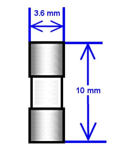 5 Qty. 3.6X10Mm 2.5A Fast Blow Fuse Fa 2.5 Amp 250V Mini Micro #TOP2