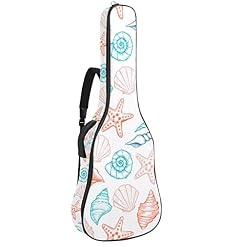 Housse étanche pour guitare acoustique avec double bandoulière et poche Motif étoile de mer, Multicolore 01., 42.9×16… - Les Beatles, Paul McCartney, John Lennon, RIngo Starr, George Harrison