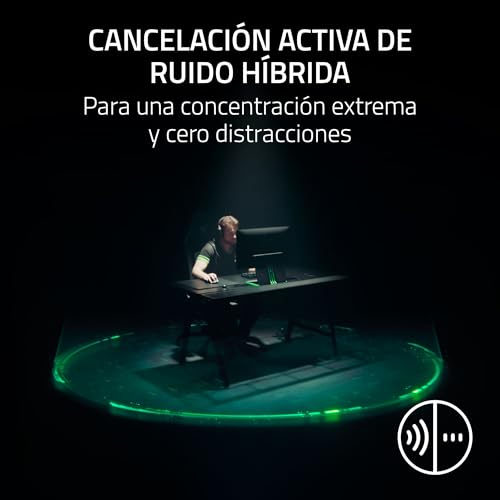 Razer BlackShark V3 Pro - Auriculares inalámbricos para Esports con cancelación Activa de Ruido (ANC) - Diafragmas 50mm - Micrófono extraíble - Wireless 2,4GHz & Bluetooth - FPS - PC/Mac | Negro - imagen 6