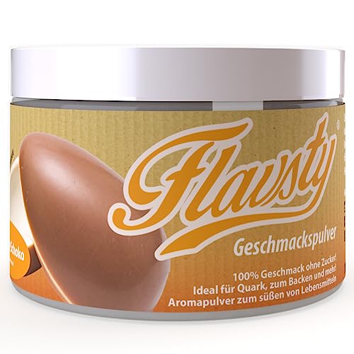 Flavsty® Geschmackspulver Kiddy Schoko Schokolade - Veganes Geschmackspulver Schoko ohne Zucker - Aromapulver - Flavorpowder