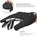 WESTWOOD FOX WFX Fahrradhandschuhe Vollfinger Mountainbike Handschuhe Touchscreen MTB Handschuhen Gepolstert Anti-Rutsch MTB Rennrad Sport Hándschuh für Damen und Herren (Schwarz, L)