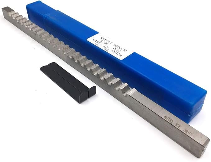 Keyway Broach 3/8 Inch Size C Push-Type HSS High Speed Steel Broach Cutting CNC Machine Tool
