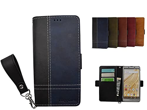 Aquos sense4 SH-41A docomo/sense5G SH-53A docomo/SHG03 au ケース 手帳型 カバー スタンド機能付き 全面保護 横開き 耐衝撃PUレザー スマートフォンケース サイドマグネット フィンガーストラップ付