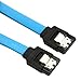 JETEHO 15.7 Inch SATA III 6.0 Gbps Cable with Locking Latch (10 Pack),Blue