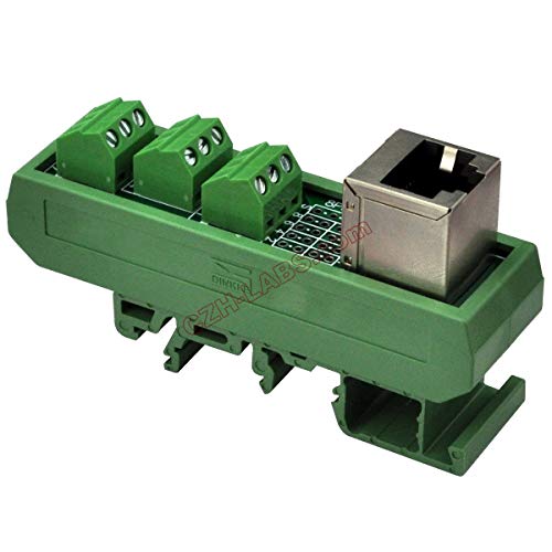 Módulo RJ45 8P8C de carril DIN Electronics-Salon para proyectos domóticos y redes domésticas 5