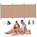 Lcarege Windbreaker, 98x28 Inch Oxford Cloth Camping Wind Blocker with Ground Nails & Wind Ropes & Storage Bag, Sunbathing Privacy Screen for Outdoor