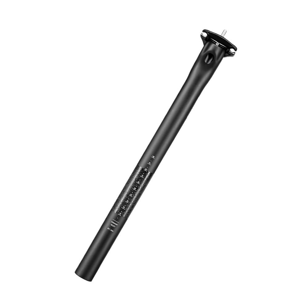 JIASHUNHE Bike Seat Post Carbon Seatpost 27.2/31.6MM 0MM Offset MTB Or Road 400MM Seat Tube Bicycle Parts Mountain Bike Ultralight Post(27.2mm)