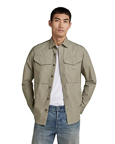 G-Star Raw Cargo Regular Hemd Para Hombre, Verde Shamrock D21464-A790-2199 , S G-Star Raw Cargo Regular Hemd Para Hombre, Verde Shamrock D21464-A790-2199 , S