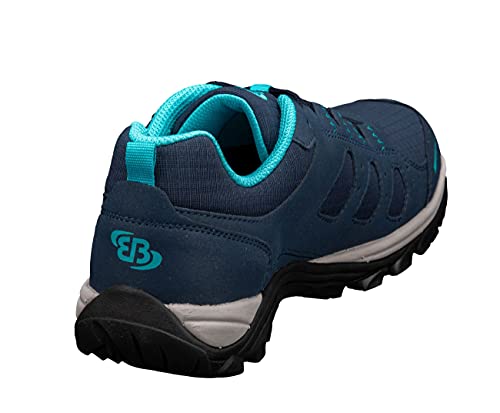Brütting Mount Frakes Low Damen Cross-Laufschuh, marine/grau/türkis, 41 EU