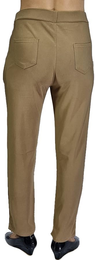 Image of MUKHAKSH (Pack of 1 Girls Beige Jegging Pant