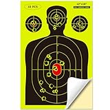 12' x 18' Self-Adhesive Targets for Shooting Range, FSC Certified 10PCS Sticky Splatter Targets for Shooting with Timely Feedback for Gun Rifle Pistol Indoor Outdoor