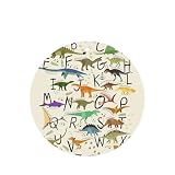 Stilvolle Lern-Alphabete mit Dinosauriern, Lavendelduft, Lufterfrischer-Karten für Auto und Zuhause, rundes Duft-Set, 10 oder 24 Stück