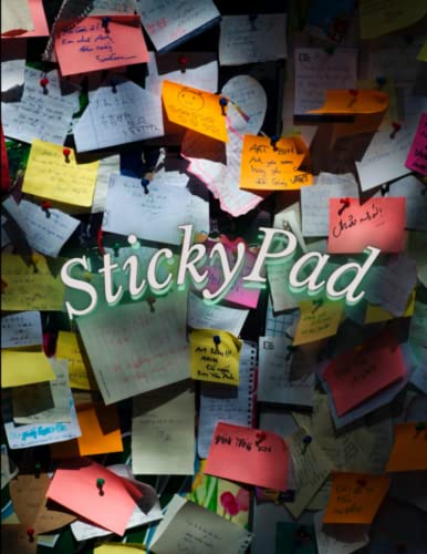 Sticky Pad: Blank Paper for Sketching, Drawing and Doodling. Notebook and Sketchbook to Draw and Journal (8.5'x 11, 100 pages. Workbook and Handbook)