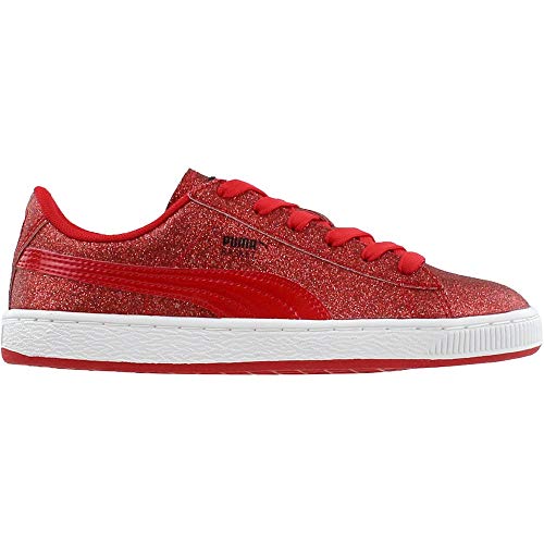 PUMA Basket Holiday Glitz Kids Sneaker (Little Kid/Big Kid)3