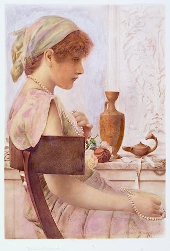 Peinture sur Toile La jeune fille aux perles SERENDIPITP impression 60x90cm