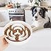 PETTOM Antischlingnapf Hunde Keramik, Anti Schling Napf Hund Ø 21cm, Schlingnapf Hunde Groß Nassfutter, Slow Feeder Hundenapf für Große und Kleine Hund