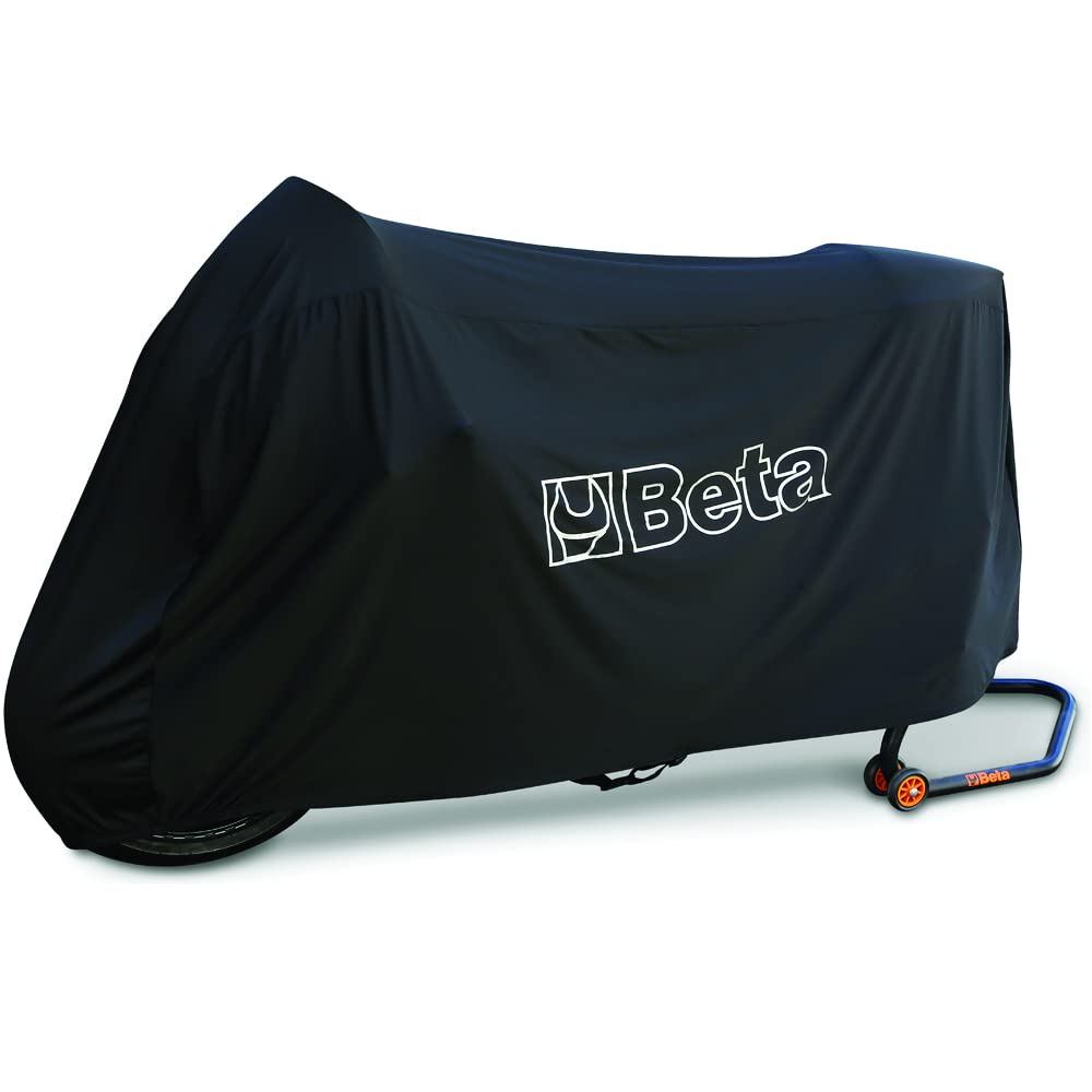 Beta - Funda Interior para Moto 3099T/M, Protege la Pintura de Arañazos, Polvo y Luz Solar, Tejido Elástico, Talla M para Motos Deportivas, Naked y Scooters de Tamaño Medio, Negra